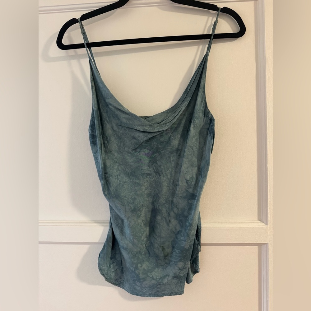 Blue Life Green and Blue Fitted Sleeveless Camisole